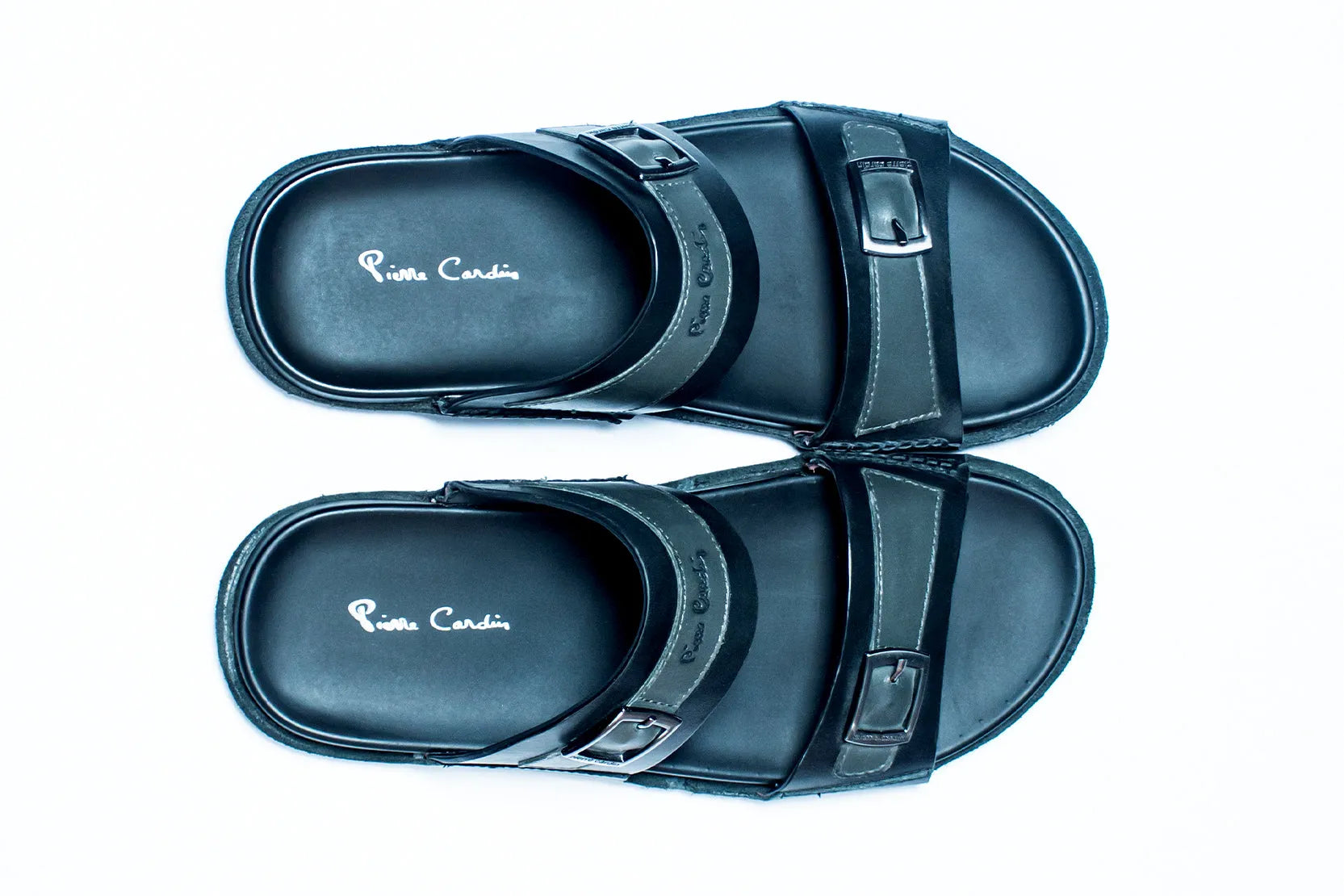 Casual Slippers for Men, leather chappal for men, Shoes, Men, Pierre Cardin